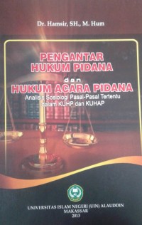 Pengantar Hukum Pidana Dan Hukum Acara Pidana