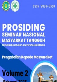 Prosiding seminar nasional masyarakat tangguh fakultas kesehatan universitas sari mulia : pengabdian kepada masyarakat