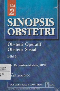 Sinopsis Obstetri: Obstetri Operatif, Obstetri Sosial