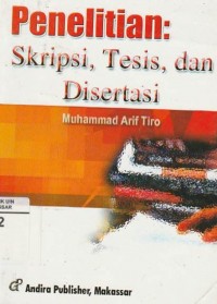 Penelitian: Skripsi, Tesis, dan Disertasi