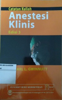 Catatan Kuliah Anestesi Klinik