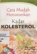 Cara mudah menurunkan kadar kolesterol