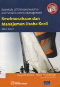 Essentials of Entrepreneurship and small business management: Kewirausahaan dan Manajemen Usaha Kecil