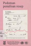 Pedoman Penulisan resep