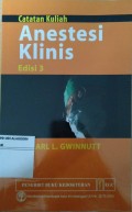 Catatan Kuliah Anestesi Klinik