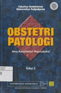 Image of Obstetri Patologi: Ilmu Kesehatan Reproduksi