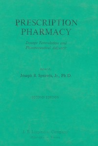 Image of Prescription Pharmacy : Dosage Formulation and Pharmaceutical Adjuncts