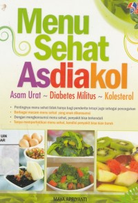 Image of Menu sehat Asdiakol: Asam Urat, Diabetes Militus, Kolesterol