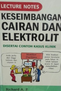 Image of Lecture Notes Keseimbangan Cairan dan Elektrolit